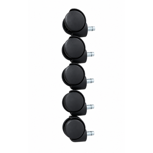 Brick Attic Office Chair Replacement Quiet Rubber Caster Wheels Set of 5